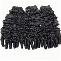 Lot de Cheveux Naturels Indiens Bruts 10A Non Traités, Cheveux Vierges Alignés, Tissage Afro Crépu Bouclé, Cheveux Humains