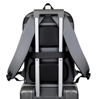 Sac à dos de voyage extensible en nylon avec plusieurs poches et fermeture éclair latérale, taille universelle, sac à dos pour ordinateur portable pour hommes