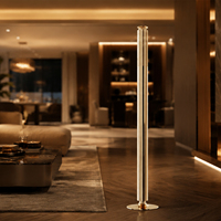 Diffuseur d'arômes de luxe sur pied doré, sans eau, pour usage commercial et domestique, atomiseur silencieux avec éclairage LED, grande capacité