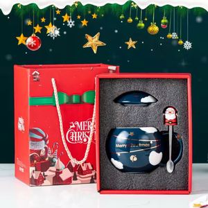 Mug à café en céramique avec motif de boule de Noël, ensemble cadeau de Noël, promotion d'entreprise, fournisseur pour hôtels et restaurants - Product Image 5