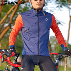 Personnalisé Premium Route Vélo Ensemble Hommes Vélo Vélo <span class=keywords><strong>Hiver</strong></span> Polaire Thermique À Manches Longues Maillot <span class=keywords><strong>De</strong></span> Cyclisme Veste - Product Image 3