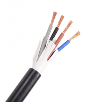Cable de Control Flexible RVV Personalizable, Cable de Cobre Libre de Oxígeno con Aislamiento de PVC para Automatización Industrial y Construcción