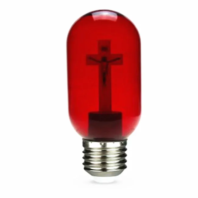Heißer Verkauf t30 Jesus führte Kreuz birne Edison Glühbirne Licht Kirche LED Glühbirne