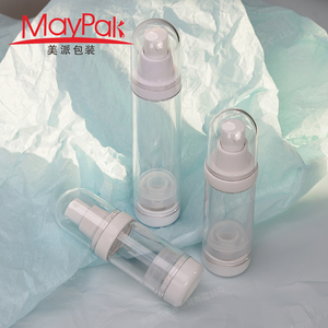 Sang trọng rỗng 15ml <span class=keywords><strong>30ml</strong></span> 50ml 80ml 100ml nhựa như chăm sóc da mỹ phẩm Mặt Kem tay không có không khí bơm chai với Vòng nắp chai - Product Image 1