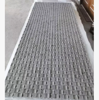 Mosaico de Travertino Flexible, Revestimiento de Piedra Natural, Azulejos Flexibles para Paredes Interiores, Paneles Decorativos