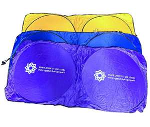 รถบังแดด รถยนต์แบบกําหนดเอง รถบังแดด โลโก้ที่กําหนดเองพับได้ รถบังแดดหน้าต่าง - Product Image 2