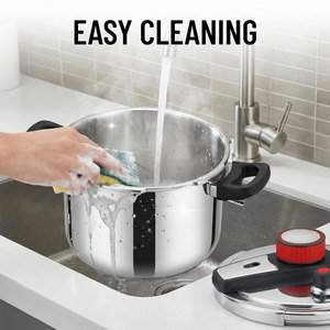 Casserole à pression commerciale E-TOP en acier inoxydable 304 avec couvercle à ouverture et fermeture faciles, compatible lave-vaisselle pour plaques <span class=keywords><strong>de</strong></span> cuisson - Product Image 6