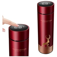 Nouvelle Tasse de Voyage Isotherme Intelligente 2026 en Acier Inoxydable à Double Paroi, 500 ml, avec Affichage de Température et Poignée, Isolation 12-24 Heures