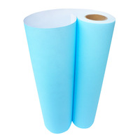 Rollo de papel de trazador Cad de Color azul duradero de superficie lisa profesional para impresora
