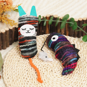 Jouets pour chats, à mâcher, durables, mignons, en fil tricoté avec herbe à chat, pour l'auto-entretenement et la relaxation, vente en gros - Product Image 3