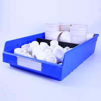 Boîte de rangement Lastic avec séparateurs, compatible avec les rayonnages, jaune, bleu, vert, personnalisable, boîte à pièces à façade ouverte pour le stockage en entrepôt