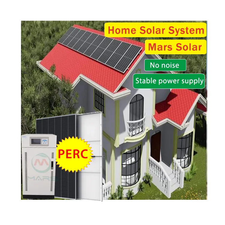 5KW células solares sistema de energia solar/energia solar kit set 5000W/5kva preço para sistema de painéis solares casa