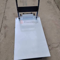 Chariot électrique mini-benne Risenmega 300-500KG, chariot électrique pliable 1,1M en stock, plateforme élévatrice avec certification CE