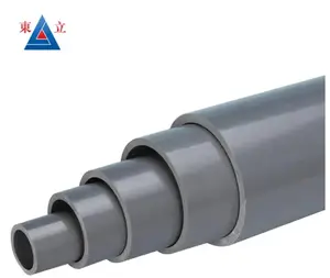 ASTM D1785 tuyau U-PVC sch40 ou sch 80 1/2 '' - 6'' tuyau en pvc de pouce avec extrémité rainurée