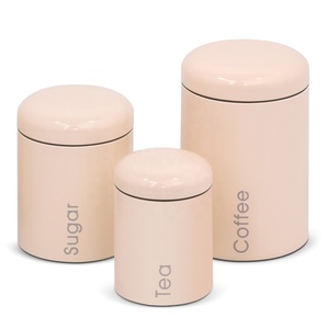 Customized Color Metal Food Storage Carbon Steel Tee <strong>Canister</strong> <strong>Set</strong> for Kitchen - Product Image 3