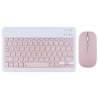Nuevo Combo de Teclado y Ratón Inalámbrico RGB Retroiluminado con USB-C para Tablet, PC y Smartphone - Diseño Ultra Delgado 030M