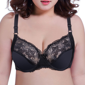 Venta al por mayor, nuevo estilo personalizado, <span class=keywords><strong>Sexy</strong></span>, para <span class=keywords><strong>mujer</strong></span>, sujetador de diseño de encaje de talla grande y grande - Product Image 6