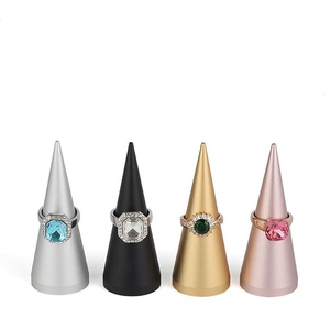 Dali Conico In Piedi In Acciaio Inox Anello Dei Monili Banco di mostra Per Il Negozio di Gioielli - Product Image 5