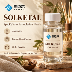 SIMEL Solketal CAS 100-79-8 Solvant pour désodorisants et formules de diffuseurs à bâtonnets, Fourniture en vrac de matières premières B2B - Product Image 1