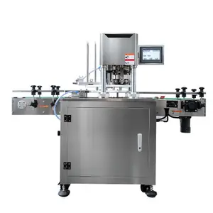 Fully automatic can sealing machine double heads can seamer machine high speed can seaming machine