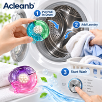 Capsules de lessive jetables 3-en-1 en forme de Q avec billes parfumées pour vêtements – Capsules hydrosolubles en gros pour lavage en machine