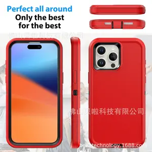 Best Selling Pro Defender Phone Case for iPhone 13 14 15 PC+TPE Shockproof Mobile Phone Case for iPhone 11 12 XS SE 6 7 8