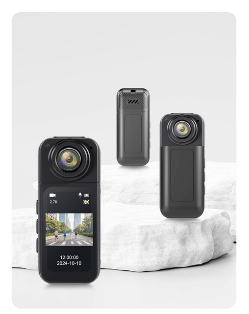Factory Direct Thumb Camera 2.7K with 180° Rotatable Lens, 1.47'' IPS Screen, Wi-Fi Mini Video Camera OEM