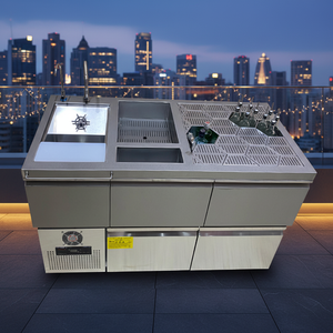 สถานีค็อกเทลแบบกำหนดเองพร้อมระบบทำความเย็นด้วยอากาศ บาร์ค็อกเทลสแตนเลสจากจีน อุปกรณ์ราคาแข่งขัน - Product Image 1