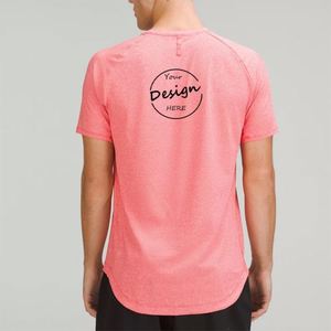 เสื้อยืดผ้าฝ้ายคอตตอนสีขาวสำหรับผู้ชายผ้าคอตตอนคอมโบ100% หนาพิมพ์ลายแบบเรียบสำหรับผู้ชาย - Product Image 5