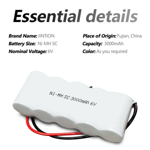 Paquete de Baterías <span class=keywords><strong>NICD</strong></span> SC 3000MAH <span class=keywords><strong>6V</strong></span>, Baterías de Níquel Cadmio <span class=keywords><strong>NICD</strong></span> para Sistemas de Iluminación de Emergencia - Product Image 3
