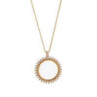 Collana con Ciondolo a Forma di Cuore Apribile, Design Traforato, Placcata in Oro, Impermeabile, Stile Retrò, Personalizzabile, Design Buddista