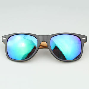 2024 Wholesale Fashion <b>Sunglasses</b> Custom Logo UV400 PC <b>Lenses</b> Wooden Grain Options Red/Green/Yellow/Blue/Black/Purple Unisex - Product Image 2