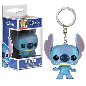 Juego de llaveros de figura de Stitch de gran venta con postura sentada, colgante de PVC tejido, regalo - Product Image 2