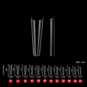 Xxxl Long Coffin C Curve Nail Tips Nueva llegada Xxl Long Square French ABS Nail Art <span class=keywords><strong>Uñas</strong></span> Punta para venta al por mayor - Product Image 2