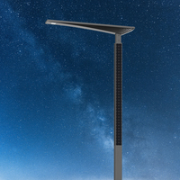 IP65 150W Solaire Intégré LED Réverbère Queue-Illuminé Corps En Acier Galvanisé À Chaud pour AC DC Power Road Garden Highway