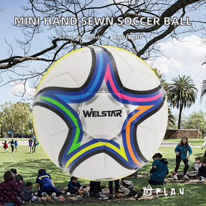 Balón de Fútbol Promocional Económico de Cuero PU Cosido a Mano de 32 Paneles, Ligero, Talla 5 para Niños - Product Image 2