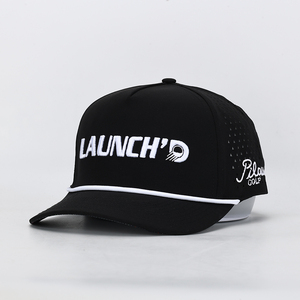 Casquettes de baseball de camionneur d'extérieur à 5 panneaux pour hommes sportifs Motif de broderie 3D Trous laser d'été Chapeau de golf - Product Image 2