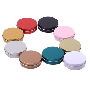 Envase de lata de bálsamo labial redondo de aluminio pequeño personalizado muestra gratis al por mayor con tapas de rosca - Product Image 1