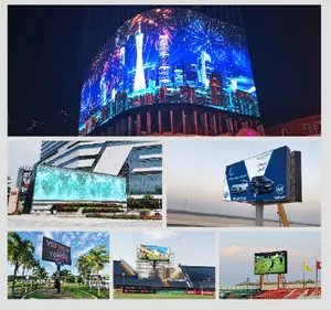 Оптовая Продажа с фабрики цифровой наружной рекламы светодиодный дисплей 3D светодиодный рекламный щит