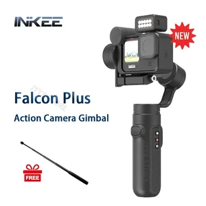 Inkee Falcon Plus 3-Axis Handheld Gimbal Stabilizer Voor Actie Camera Hero 10 9 8 7 6 5 Osmo action Yi Sjcam Ondersteuning Media Mod