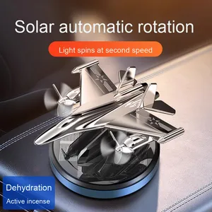 Cao cấp năng lượng mặt trời máy bay & xe hơi hương thơm trang trí lâu dài ánh sáng trang trí nội thất kim loại hương liệu làm mát - Product Image 3