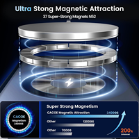Coque de téléphone magnétique APEI pour iPhone 17 Pro Max, protection contre les chutes, translucide mate, antichoc avec protection anti-traces de doigts