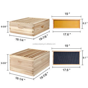 Imkerei-Werkzeuge zum Fabrikpreis: 2-stöckige Bienenstöcke mit 10 Rahmen aus Zedernholz, Standard-Bienenstöcke für chinesische und italienische Bienen - Product Image 2
