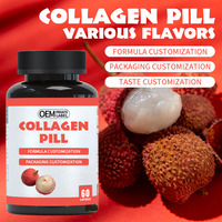 Capsules molles de 10000 mg de vitamine C et de collagène pour la revitalisation de la peau, capsules blanchissantes pour la peau à base de L-glutathion