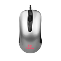 Souris de jeu ergonomique à double mode rechargeable 2,4 GHz/sans fil avec rétroéclairage LED et 6 boutons pour une utilisation ambidextre au bureau et en jeu