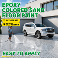Revêtement de sol époxy effet marbre brillant, autonivelant, terrazzo liquide, certifié RoHS, haute dureté