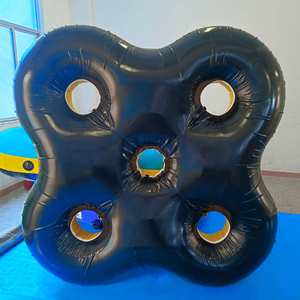 Bán Hot Double Layer mềm PVC Inflatable bốn người Công Viên Nước ống nước nổi bè hồ bơi trượt ống - Product Image 5