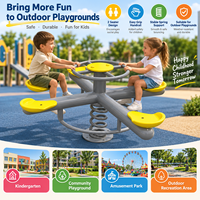 Balançoire géante en acier galvanisé et PE, 2 places, pour aire de jeux extérieure, anti-rouille, pour enfants, maternelle, parc d'attractions