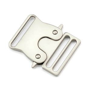 Fibbia in metallo a scatto, fibbia per cintura da bagaglio, fibbia per corda di trazione - Product Image 2