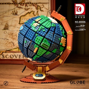 Planète <span class=keywords><strong>Globe</strong></span> BRIQUE DIY <span class=keywords><strong>Puzzle</strong></span> Modèle Jouet Éducatif Creative Science Affichage Blocs de Construction Ensemble pour Enfants Enfants Cadeau D'anniversaire - Product Image 3